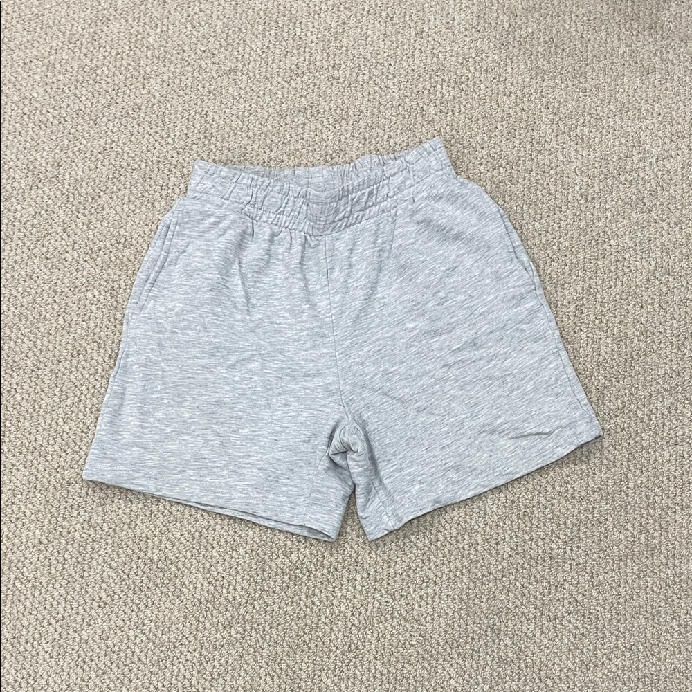 Simons Gray High Waist Women Shorts